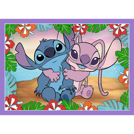 Slika Puzzle Lilo&amp;Stitch, 4u1 (35,48,54,70) 34633 TREFL 