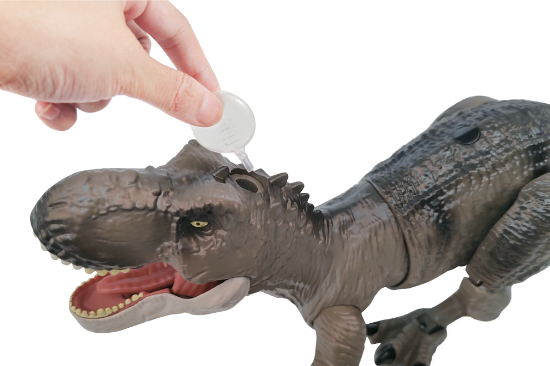 Slika Dinosaur mega Tyrannosaurus Rex na daljinsko upravljanje, para, svjetlosni i zvučni efekti 83167 FREE 2 PLAY