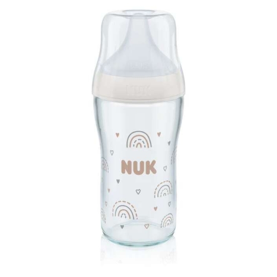 Slika Staklena bočica Perfect match 230 ml rainbow 10745148 NUK 