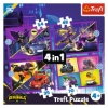 Slika Puzzle 4u1 (35,48,54,70) Batwheels 34658 TREFL 