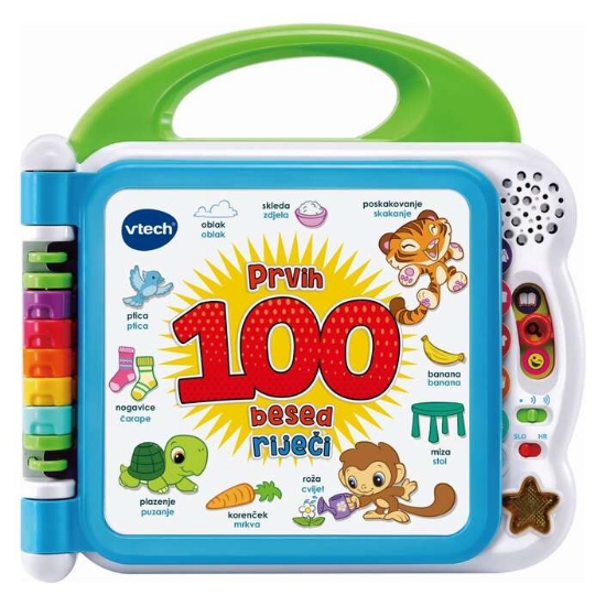 Slika Knjiga prvih 100 riječi, Hr/Slo jezik 80-601577 VTECH 
