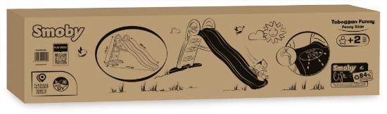 Slika Tobogan Funny, zeleni, 217 x 87.5 x 118.2 cm 820405 SMOBY 