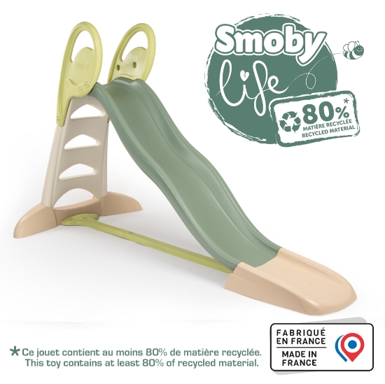 Slika Tobogan s vodom XL, zeleni, 237 x 112 x 142 cm 820304 SMOBY 
