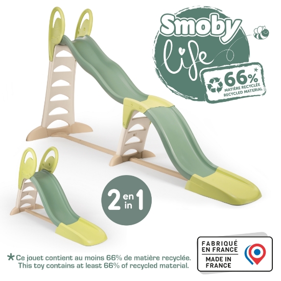Slika Tobogan Megagliss 2 u 1, zeleni, 352 x 112 x 186 cm 820201 SMOBY 