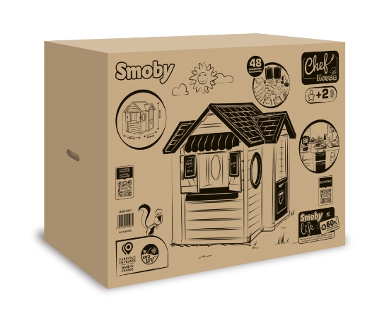 Slika Kućica Chef, 124 x 132 x 135 cm 810407 SMOBY 