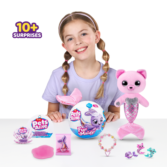 Slika Pliš Pets Alive Furmaids sort 9555 ZURU 