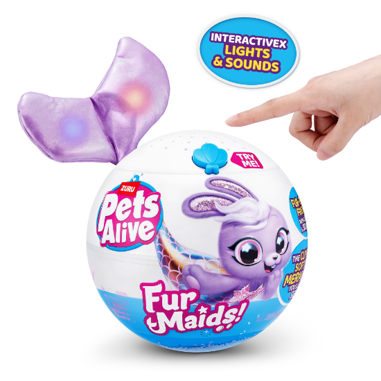 Slika Pliš Pets Alive Furmaids sort 9555 ZURU 
