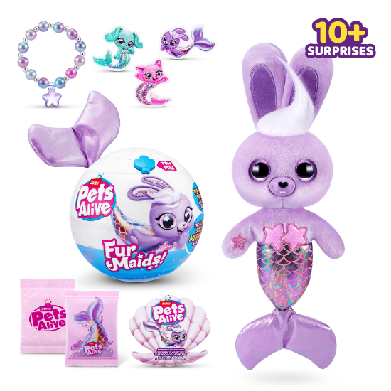 Slika Pliš Pets Alive Furmaids sort 9555 ZURU 