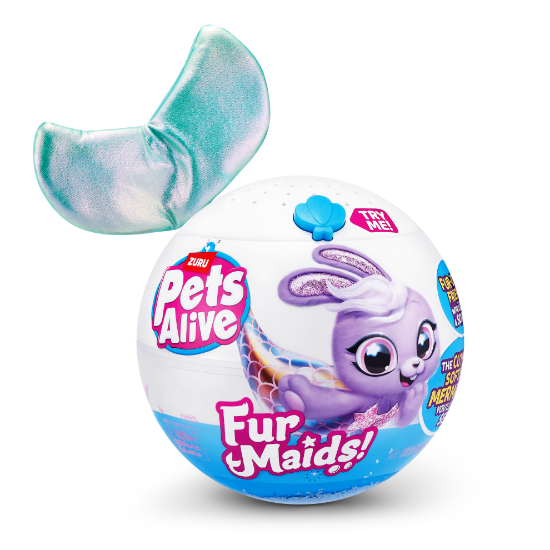 Slika Pliš Pets Alive Furmaids sort 9555 ZURU 