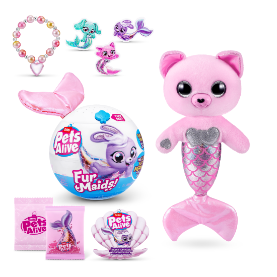 Slika Pliš Pets Alive Furmaids sort 9555 ZURU 