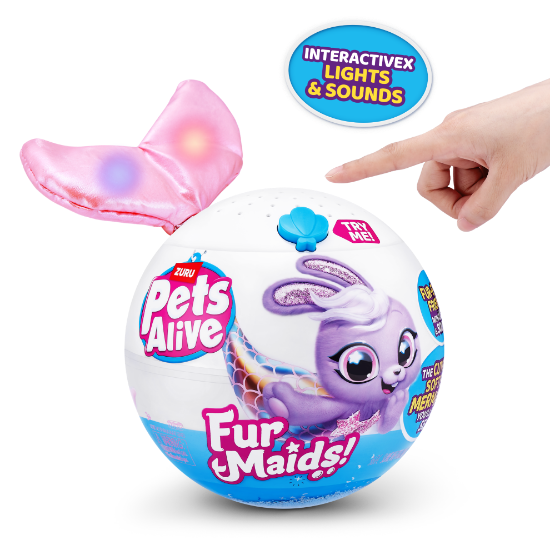 Slika Pliš Pets Alive Furmaids sort 9555 ZURU 