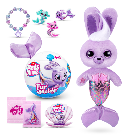 Slika Pliš Pets Alive Furmaids sort 9555 ZURU 