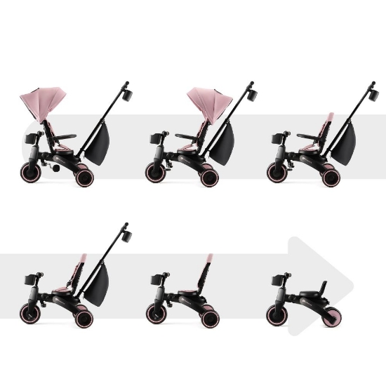 Slika Sklopivi tricikl JAZZ 2, Pink Kinderkraft 