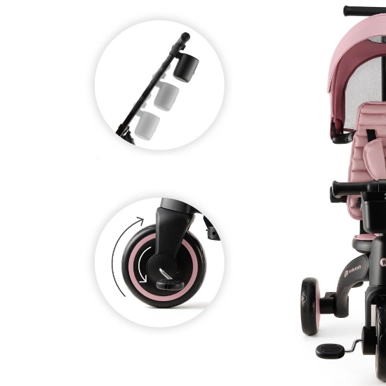 Slika Sklopivi tricikl JAZZ 2, Pink Kinderkraft 