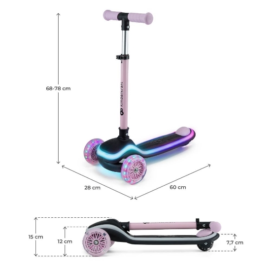 Slika Romobil RAKET LED, Rozi Kinderkraft 