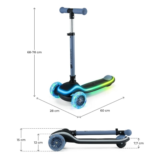 Slika Romobil RAKET LED, Blue Kinderkraft 