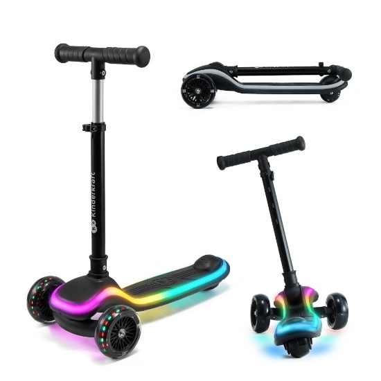 Slika Romobil RAKET LED, Crni Kinderkraft 