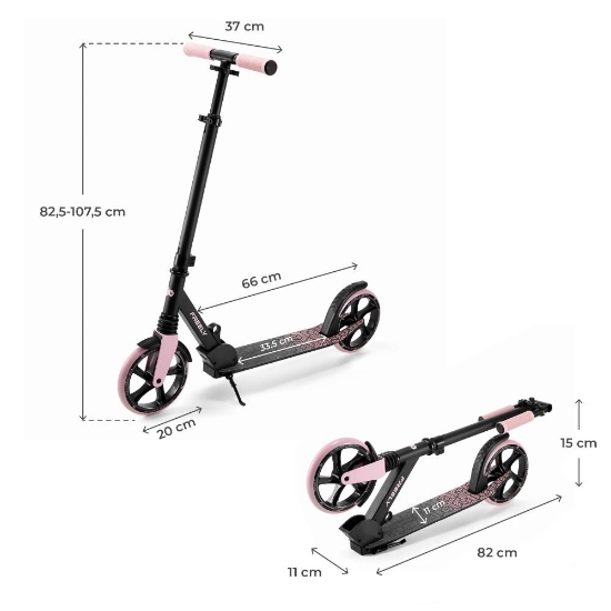 Slika Romobil FREELY, Rozi Kinderkraft 