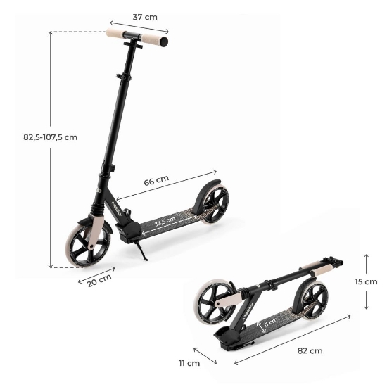 Slika Kinderkraft FREELY romobil, bež 