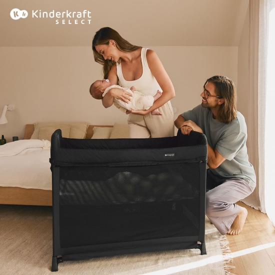 Slika Putni krevetić Moon Dream, Crni Kinderkraft