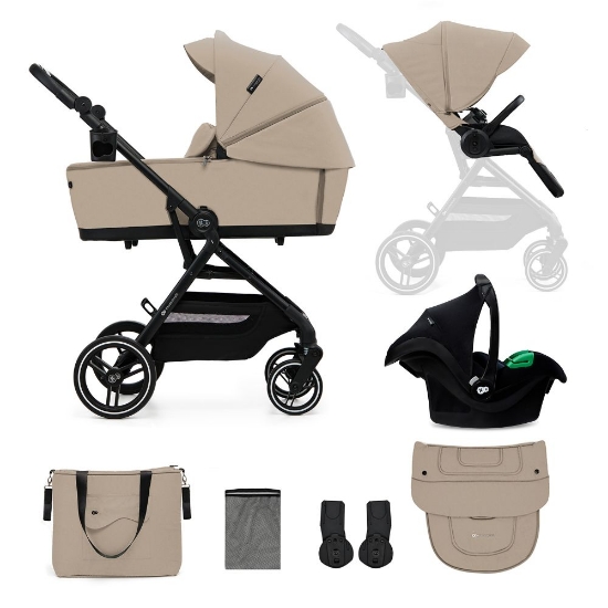 Slika Dječja kolica Yoxi MINK PRO 3u1, Sand Beige Kinderkraft 