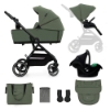 Slika Dječja kolica Yoxi MINK PRO 3u1, Mystic Green Kinderkraft