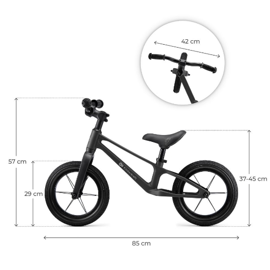 Slika Balans bicikl ETER, Black Kinderkraft 