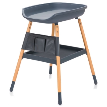 Slika Stol za prematanje s podlogom, sivi Fillikid 