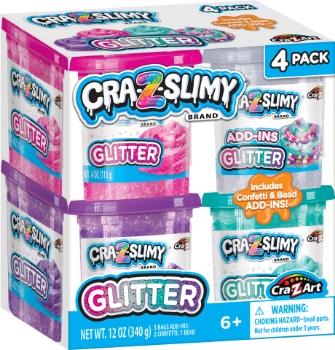Slika CRAZART slime glitter u kutijici 4 pcs 60021