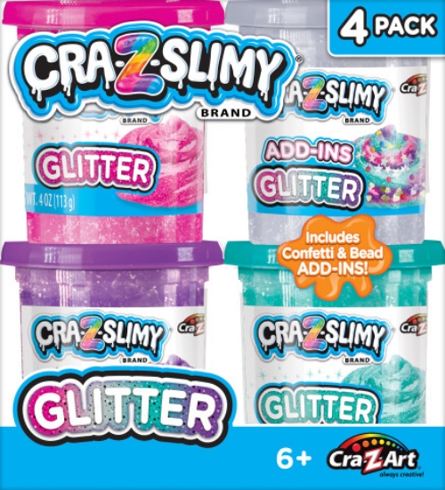 Slika CRAZART slime glitter u kutijici 4 pcs 60021