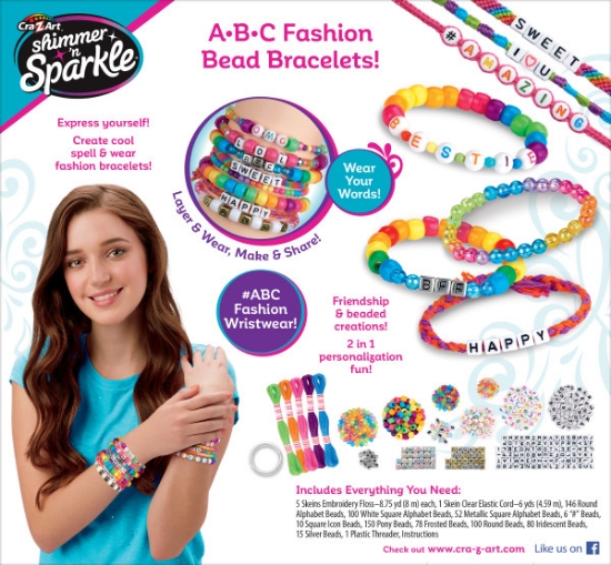 Slika Set za izradu narukvica prijeteljstva ABC Fashion BB 17883 CRAZART 