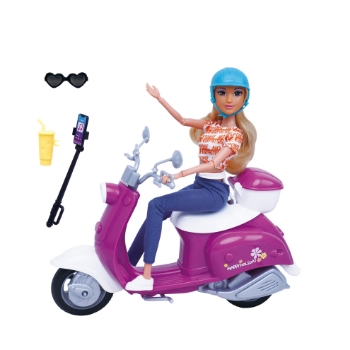 Slika Lutka na skuteru s dodacima 7213932 MASEN TOYS 