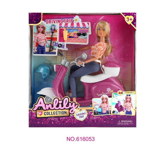 Slika Lutka na skuteru s dodacima 7213932 MASEN TOYS 
