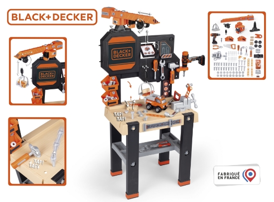 Slika Black&amp;Decker  radionica s građevinskim dizalom 360731 SMOBY 