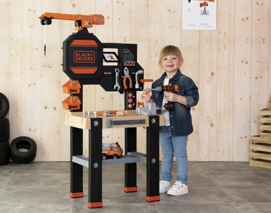 Slika Black&amp;Decker  radionica s građevinskim dizalom 360731 SMOBY 