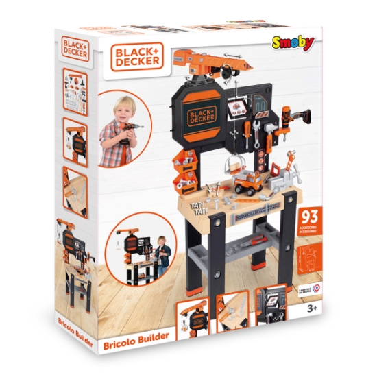 Slika Black&amp;Decker  radionica s građevinskim dizalom 360731 SMOBY 