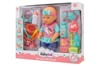 Slika RL beba s priborom, 30 cm 6800