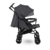 Slika Lionelo Irma kišobran kolica, Black/Dark Grey 