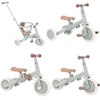 Prikažite detalje za Dječji tricikl 4u1 Green - Little Dutch Slika Dječji tricikl 4u1 Green - Little Dutch