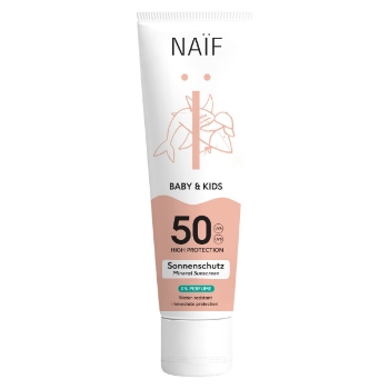 Slika Krema za sunčanje za djecu i bebe bez parfuma zf 50 100ml naïf® 