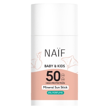 Slika Krema za sunčanje za djecu i bebe u stiku bez parfuma zf 50 36g naïf® 