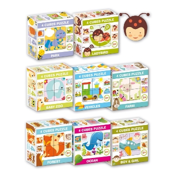 Slika Puzzle / slagalice set od 4 kocki