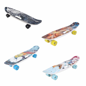 Slika Skateboard s LED kotačima i rukohvatom, sorto