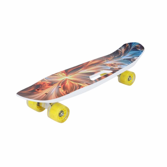 Slika Skateboard s LED kotačima i rukohvatom, sorto