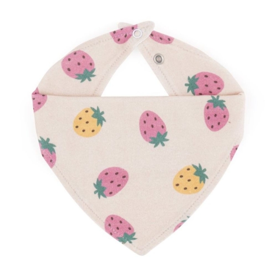 Slika Luke marama podbradak 3m+ 2 kom, Beige Strawberries/Dusty Rose Petite&amp;Mars 