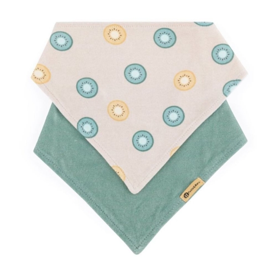 Slika Luke marama podbradak 3m+ 2 kom, Beige Kiwis/Misty Green Petite&amp;Mars