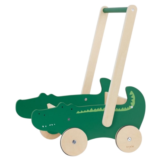 Slika Drvena kolica za igračke i trening hodanja mr. crocodile trixie®