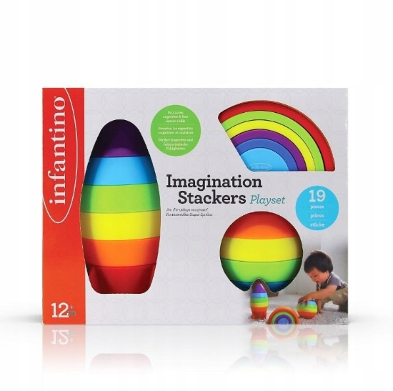 Slika Infantino igračka za slaganje Rainbow Playset