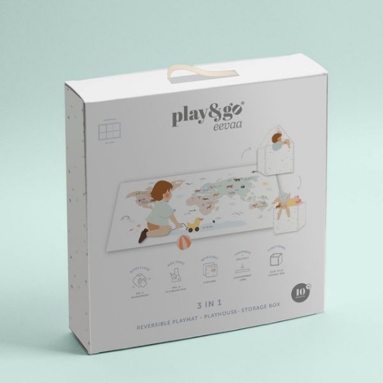 Slika Podloga za igranje 2u1 Eevaa, Worldmap Color Play&Go 