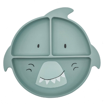 Slika Silikonski neklizajući djeljeni tanjur mr. shark trixie® 